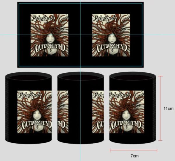 Stubby Cooler Outta My Mind Print